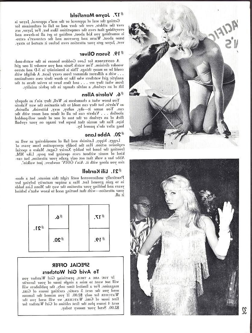 25P Vintage Magazines The Girl Watcher - 1959 June