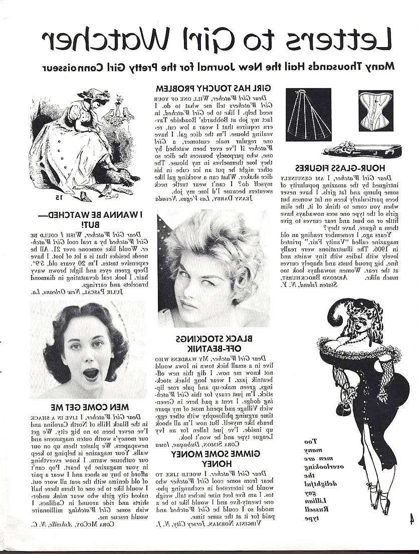 25P Vintage Magazines The Girl Watcher - 1959 June