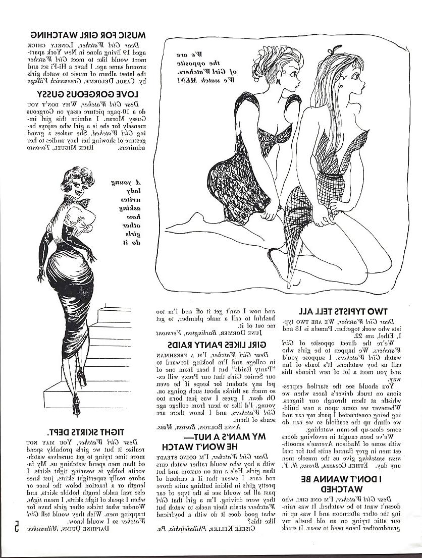 25P Vintage Magazines The Girl Watcher - 1959 June