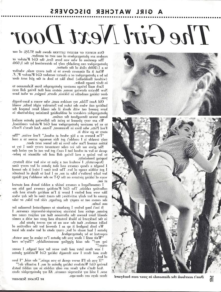25P Vintage Magazines The Girl Watcher - 1959 June
