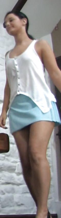 6P Cute teen upskirt panty
