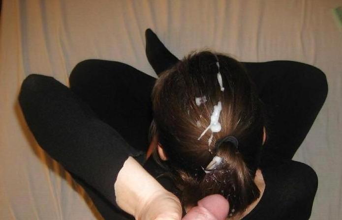 14P Cummed hair