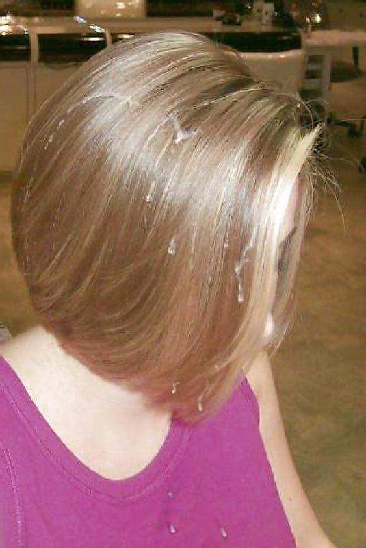 14P Cummed hair