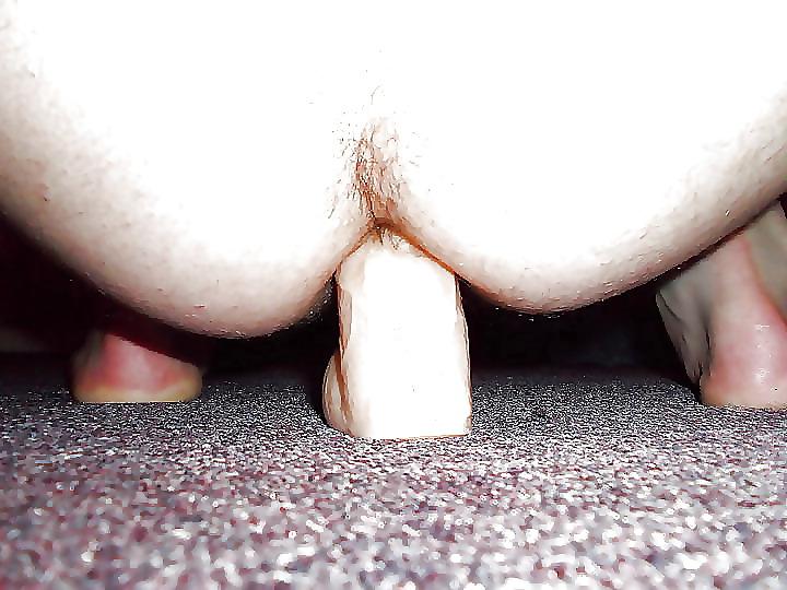 4P Buttplug up my ass and a dildo up ass