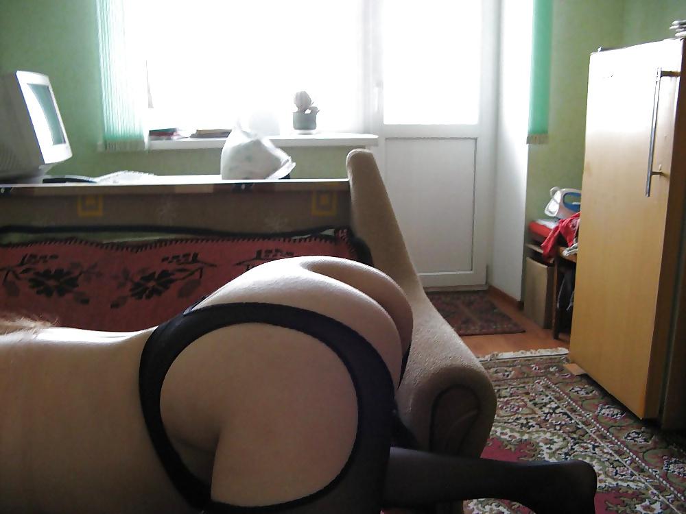 13P Mit Irina im Februar Crotchless Pantyhose