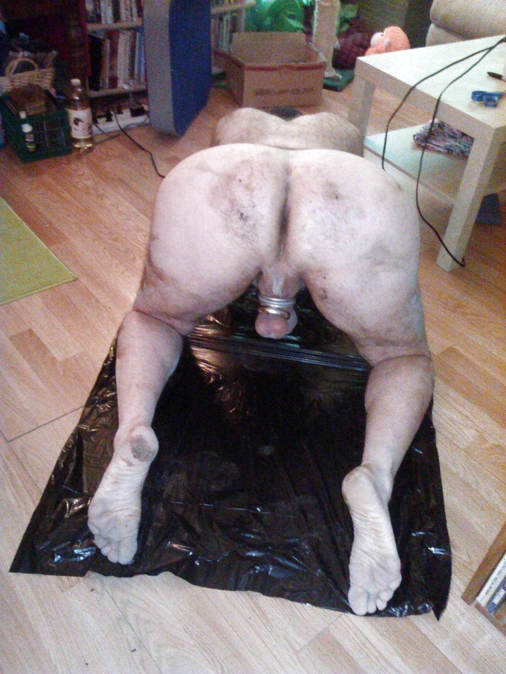 9P Caged crawlspace punishment & fisting