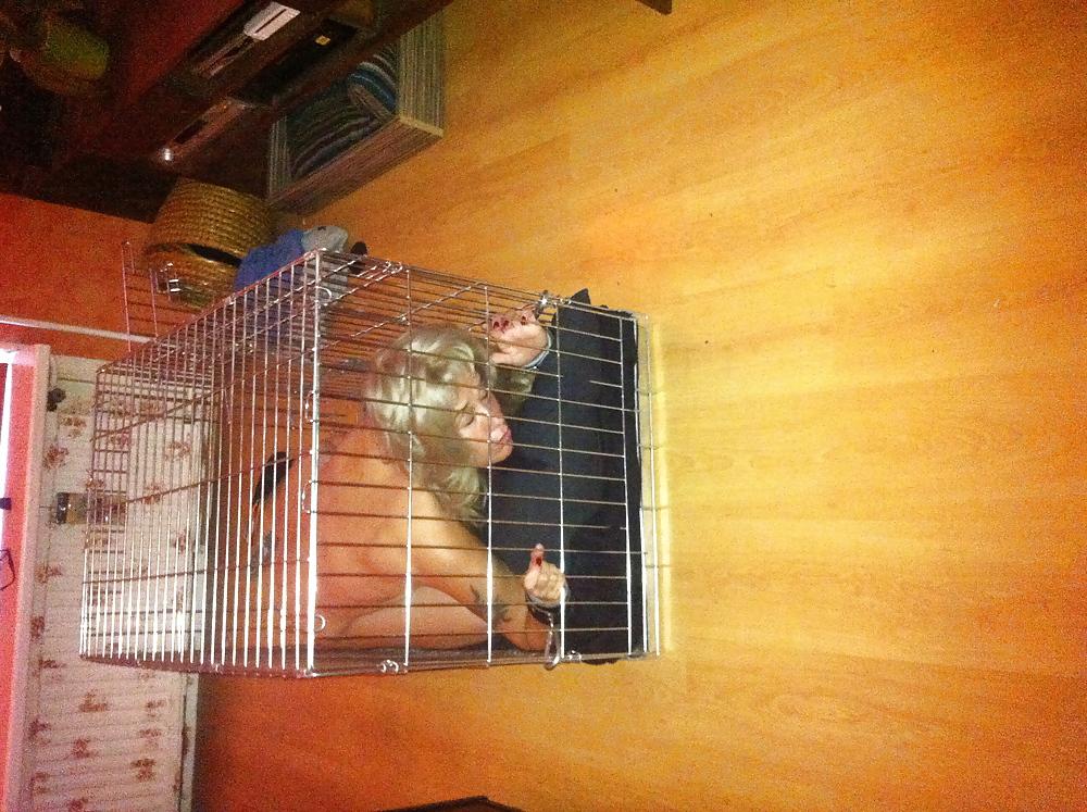 7P Slave in cage