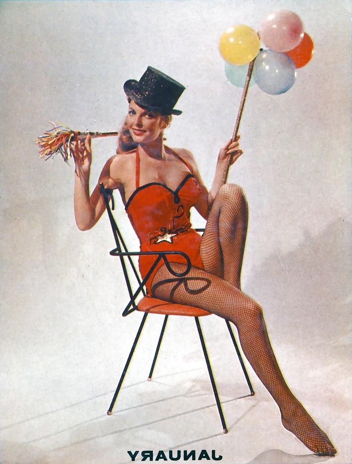 15P Julie London - Pin Up Shots For 1956 Calendar Girl Album 
