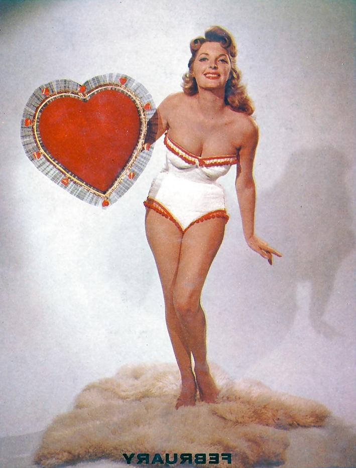 15P Julie London - Pin Up Shots For 1956 Calendar Girl Album 