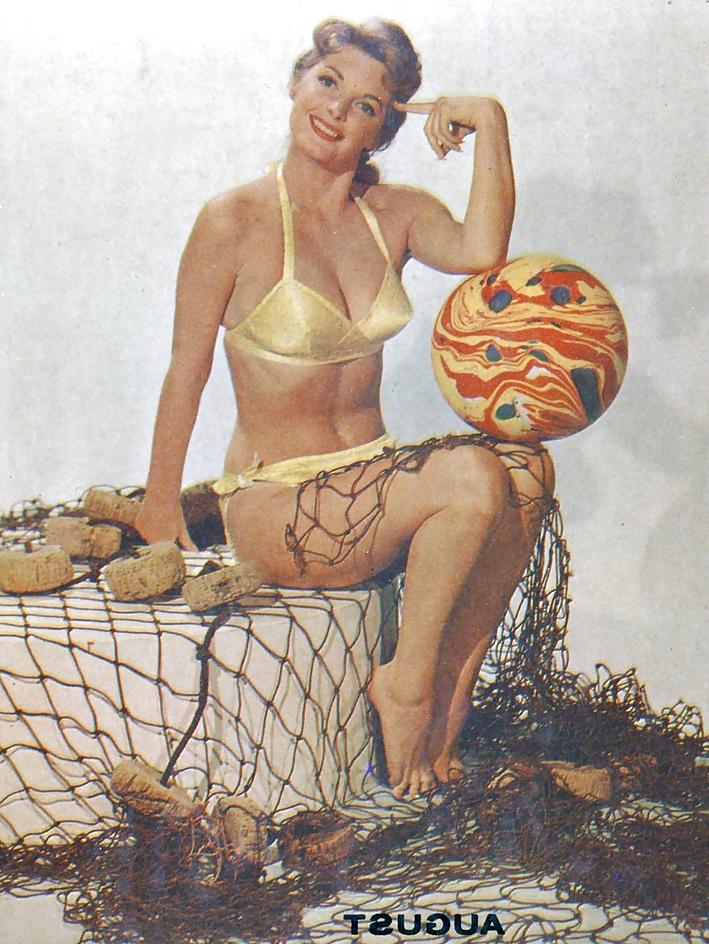 15P Julie London - Pin Up Shots For 1956 Calendar Girl Album 