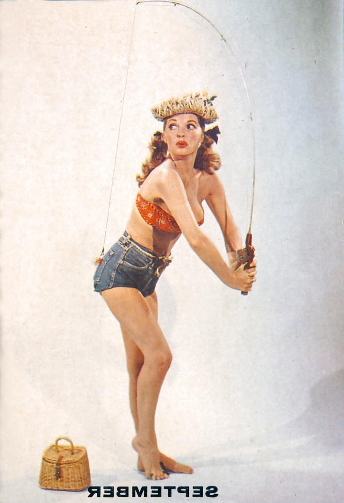 15P Julie London - Pin Up Shots For 1956 Calendar Girl Album 
