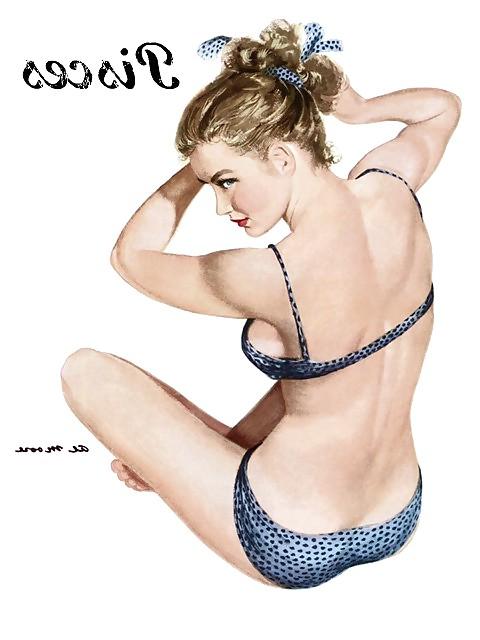 25P Erotic Calendar 16 - Al Moore Pin-ups 1950