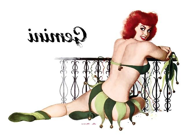 25P Erotic Calendar 16 - Al Moore Pin-ups 1950