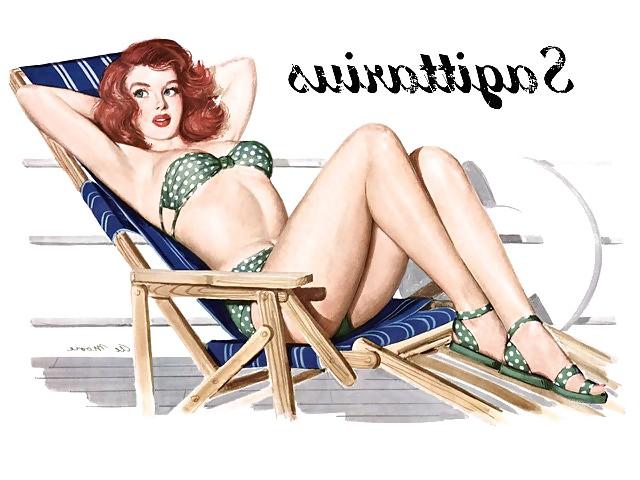 25P Erotic Calendar 16 - Al Moore Pin-ups 1950