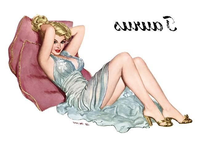 25P Erotic Calendar 16 - Al Moore Pin-ups 1950