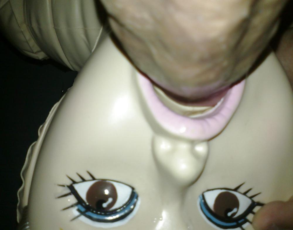 25P Facefucking my blowup doll