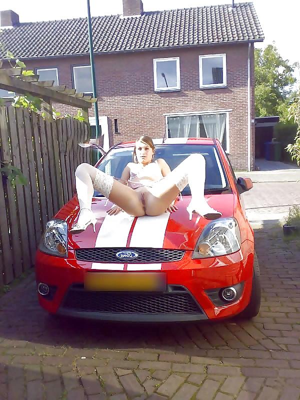 25P Natural Boobs & Asses in, ontop and by the Car! #3
