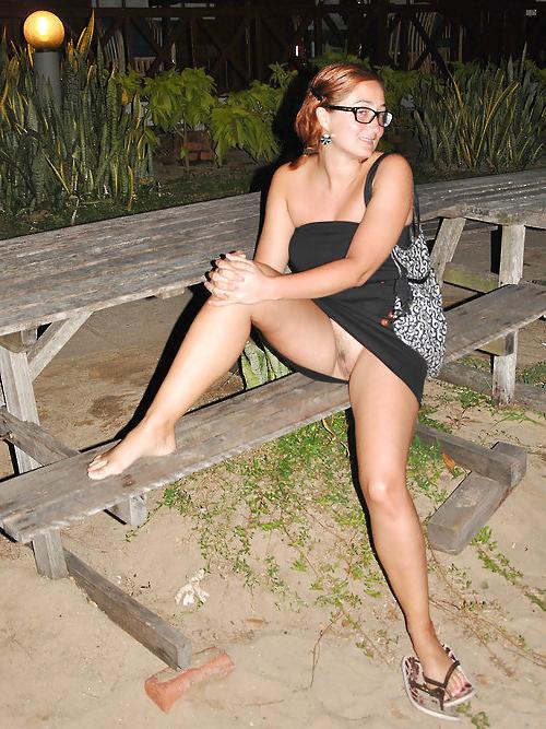 25P Up Skirt At The Park 5