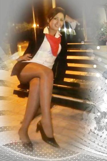 25P Pantyhose en la escuela latinas
