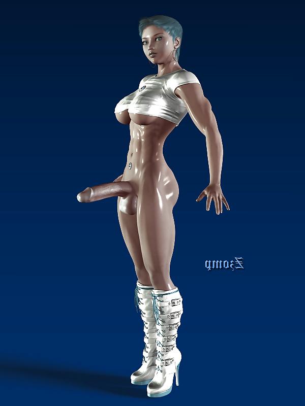 18P Maya 3D Cartoons Hermaphrodite