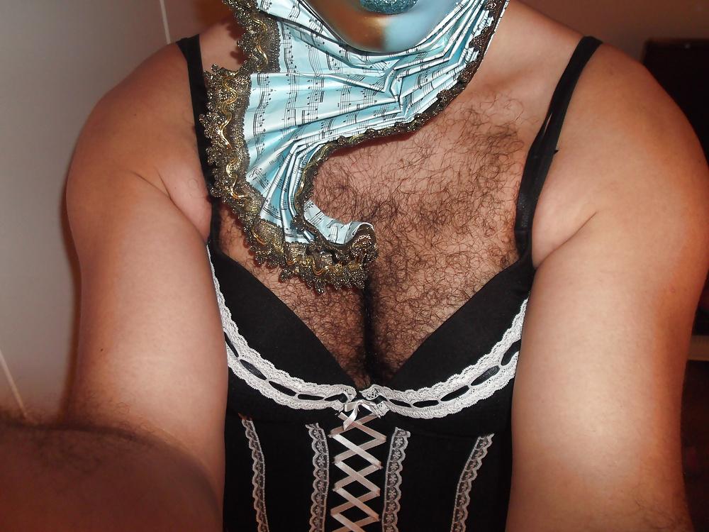 16P Black sexy lingerie me, and my pillow friend