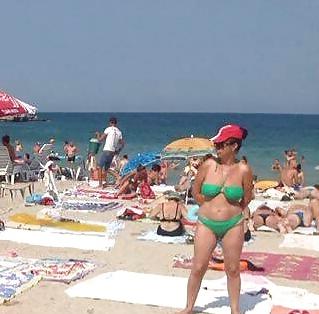 25P Sexy matures summer beach