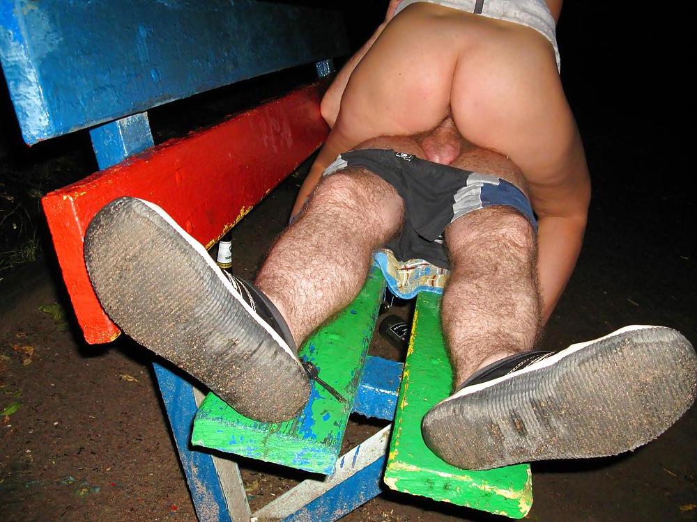 25P Big Round Ass MMF Threesome on the Street