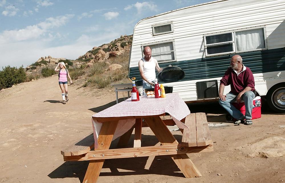 15P Teen visit the camping trip of the old peoples home