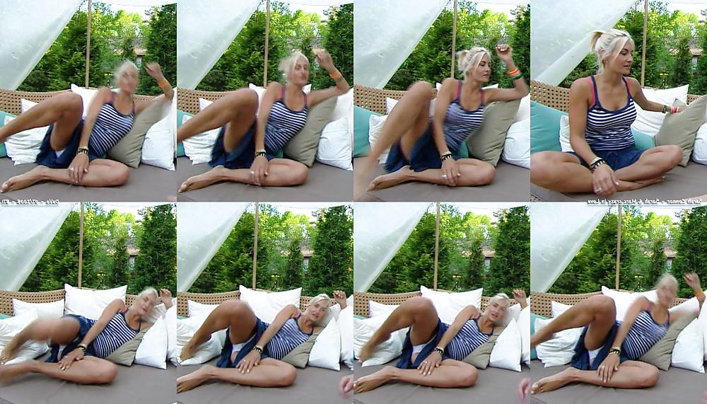 9P Sarah Connor See-Through, Cameltoe Slip, Nipple, Upskirt