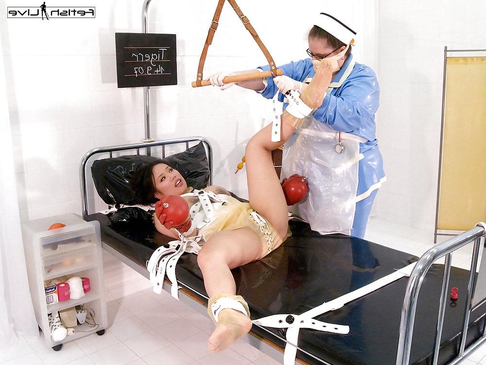 25P Latex nurse latex enema