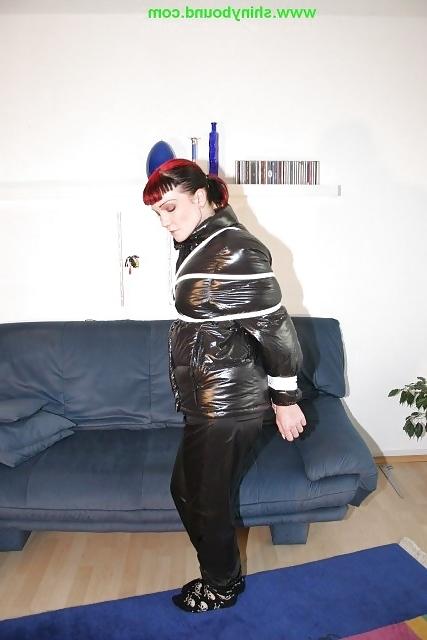 23P Girls in shiny nylon panats and tracksuits
