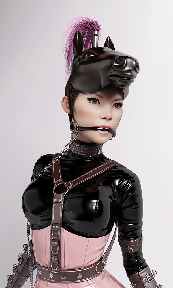 22P Latex Slave Fetish