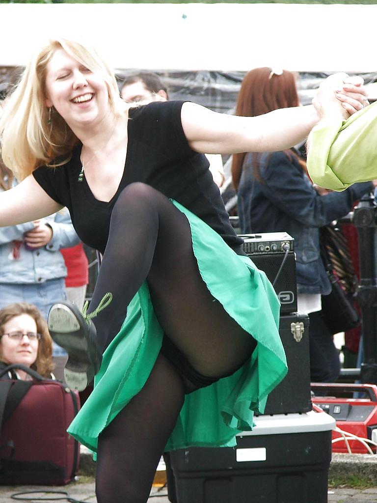 8P Upskirt and pantyhose for my friends 2