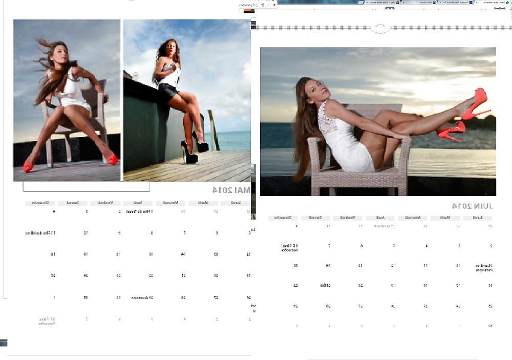18P Slut sells calendar on ebay ''missgml'' upskirt pantyhose
