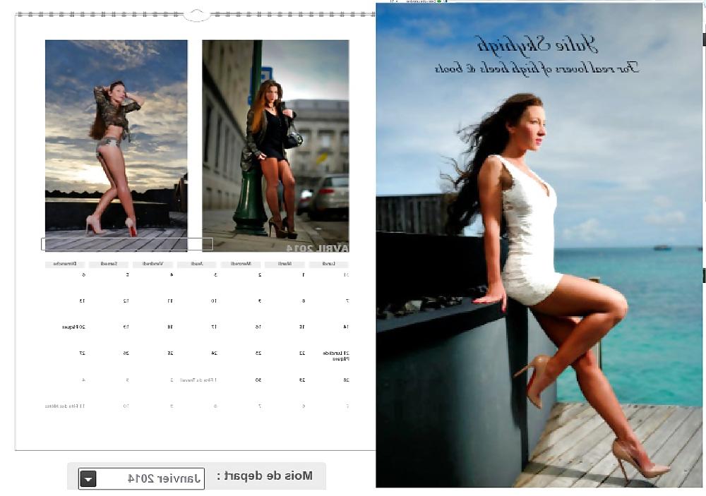 18P Slut sells calendar on ebay ''missgml'' upskirt pantyhose