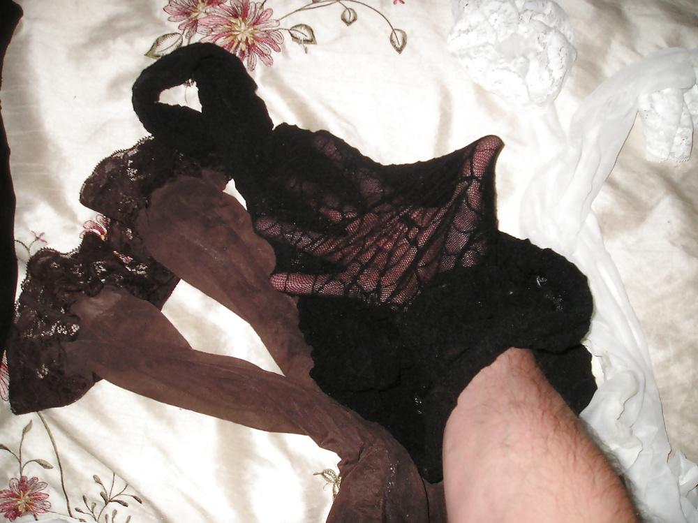 6P My girlfriends variuos worn tights pantyhose and stockings