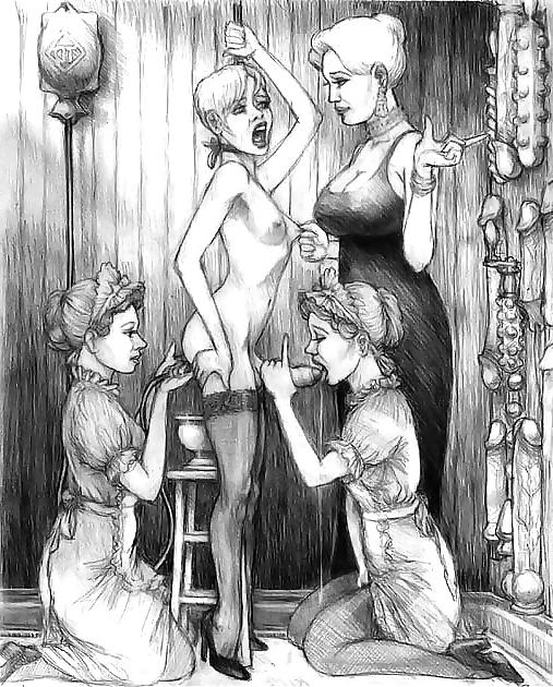 25P Drawings of strapon domina.