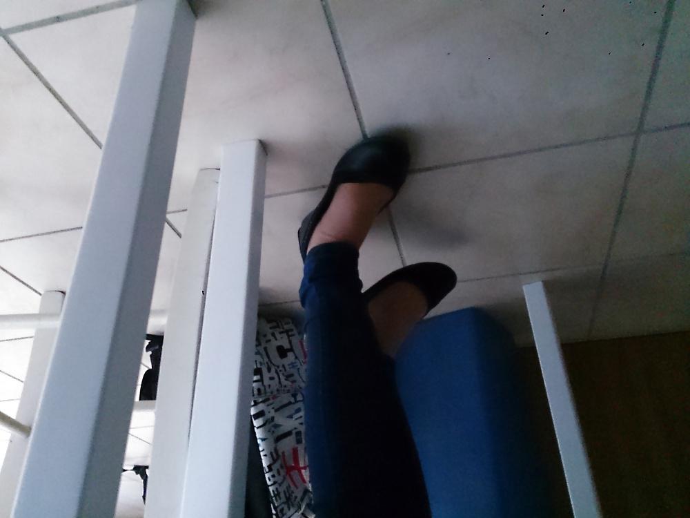 8P Teen pantyhose ballerinas candid