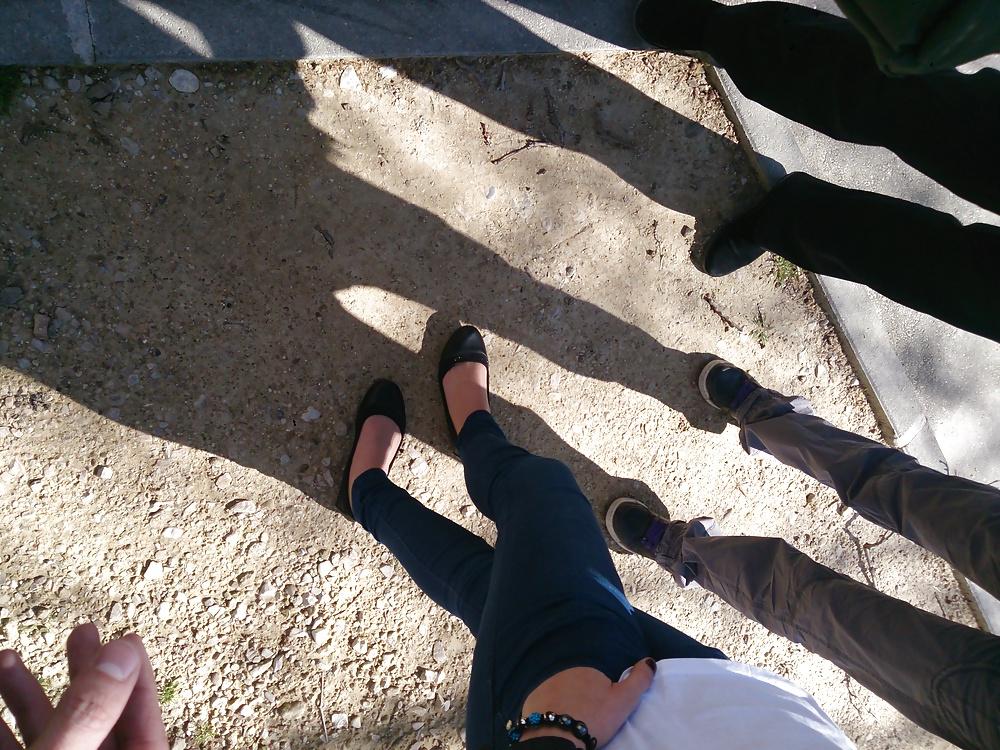 8P Teen pantyhose ballerinas candid