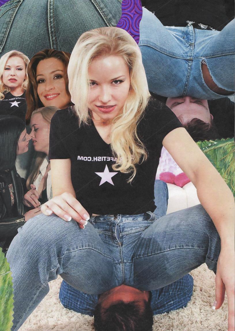 25P Tight Jeans Facesitting