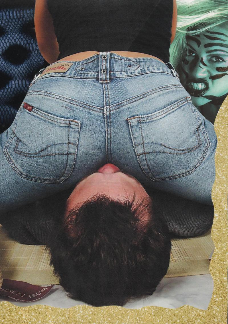 25P Tight Jeans Facesitting