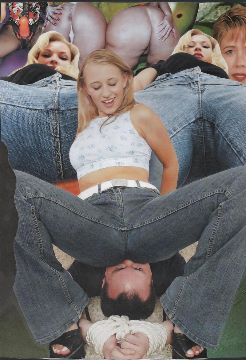 25P Tight Jeans Facesitting