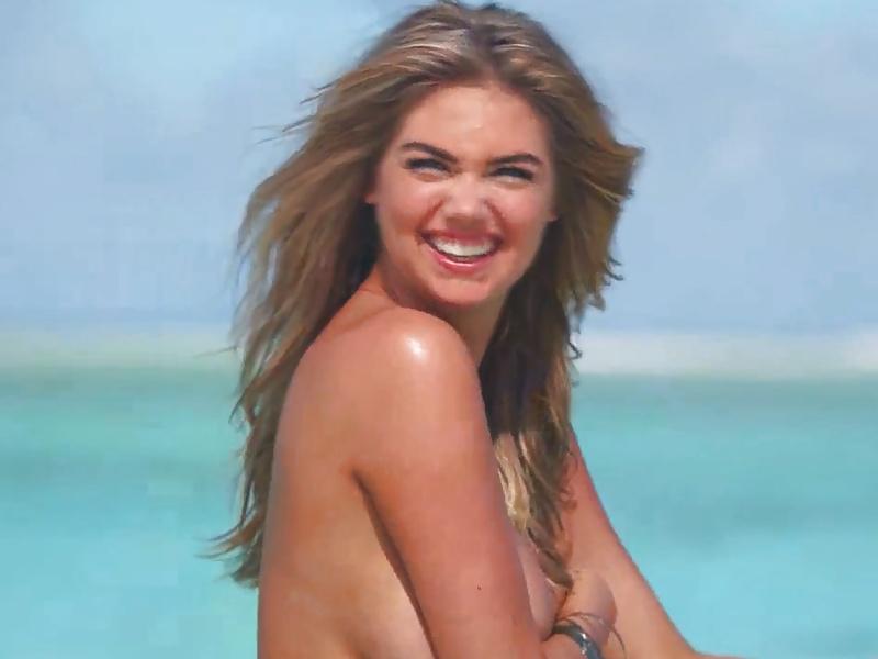 12P Kate Upton Behind the Scenes of Her New SI Bikini Shoot
