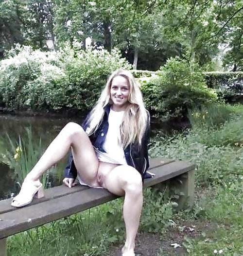 25P Up Skirt At The Park 11