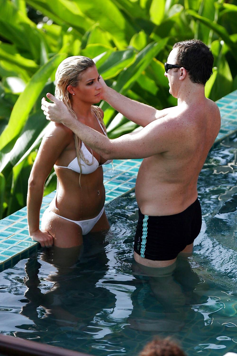 25P Gemma Atkinson Bikini Candid Shooting Her New Calendar Asia