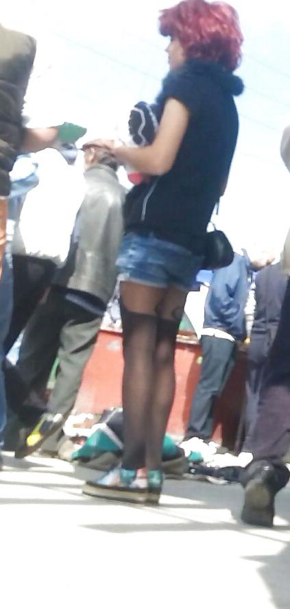12P Spy feet and nylon romanian