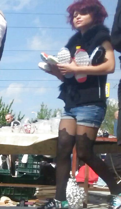 12P Spy feet and nylon romanian
