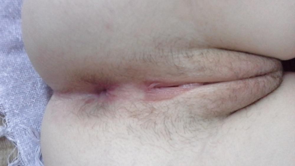 6P Shaving her hairy ass