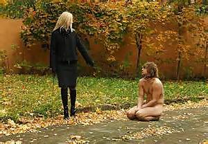 14P Naked Male Slave Taken For Walkies on a Leash