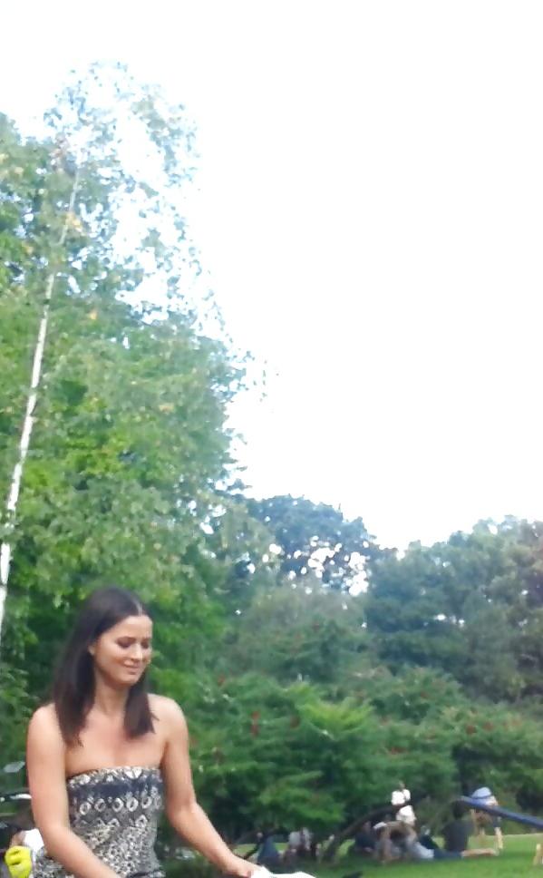 16P Spy sexy girl in grass romanian